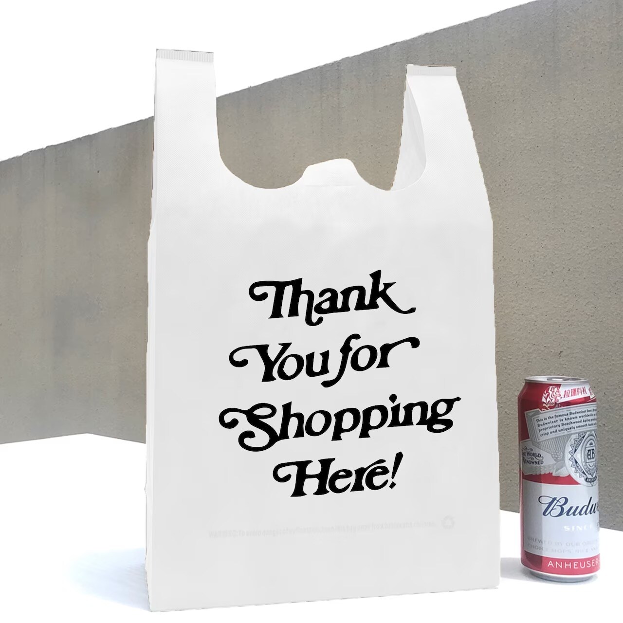 Thank You Bags for Small Business - Non Woven Reusable shopping Bags